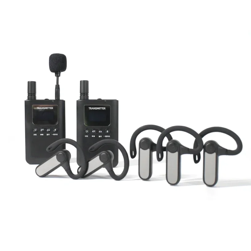 Whisper Headset Audio Speaker Tour Guide System Wireless Remote Transmitter Receiver Customizable Talkie Walkie
