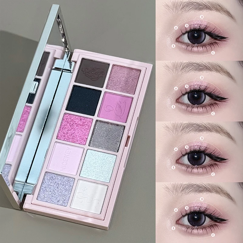 Pink ballet makeup gift box powder, powder blusher, lip mud, eye shadow, face repair, makeup set, holiday gift for gifts