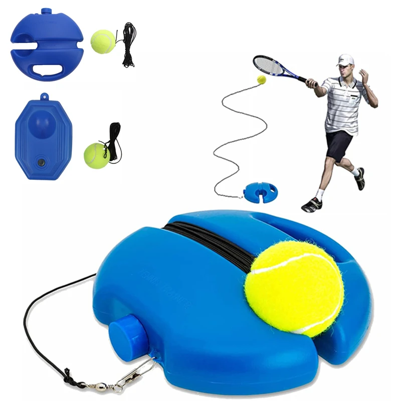 Tennis rebound trainer, tennis trainer, single player base, high elasticity strap, durable and wear-resistant tennis ball