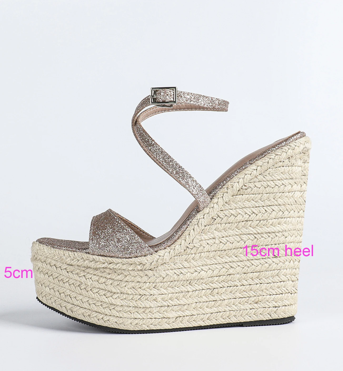 Espadrille Wedge Shoes - LIHUAMAO Touwzool Wedges espadrille schoenen sandalen