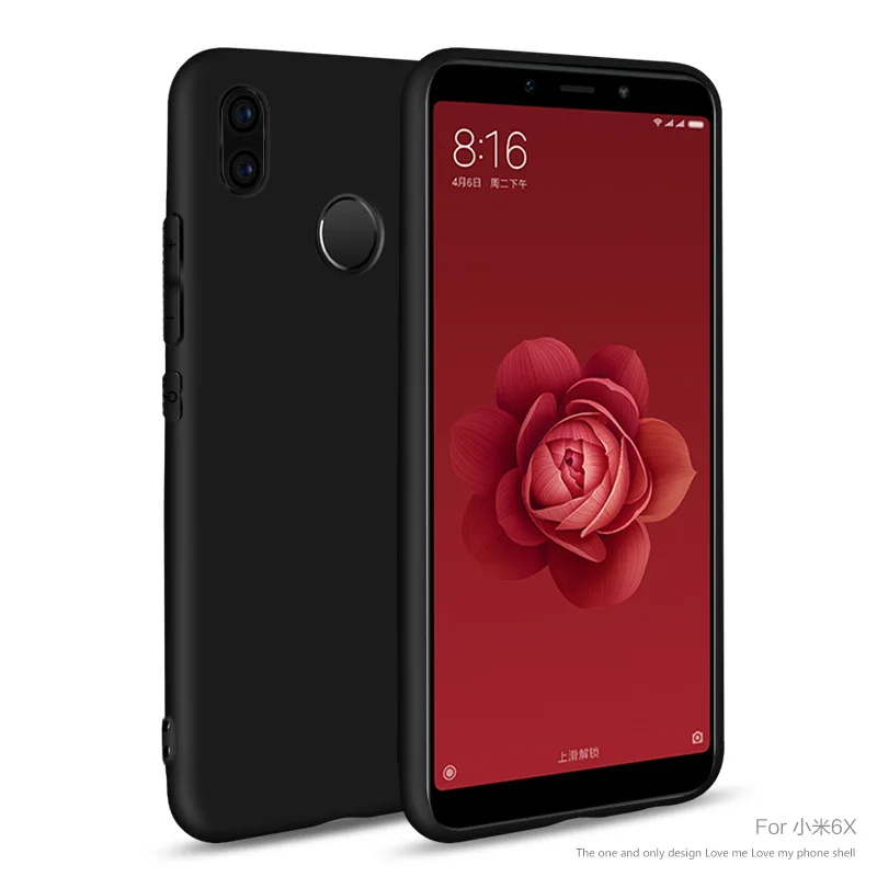 For Xiaomi Mi A2 Case Xiaomi Mi 6X Clear TPU and Matte Soft Case For Xiaomi Mi A2 Mi 6X Back Cover Protect Skin Silicon case