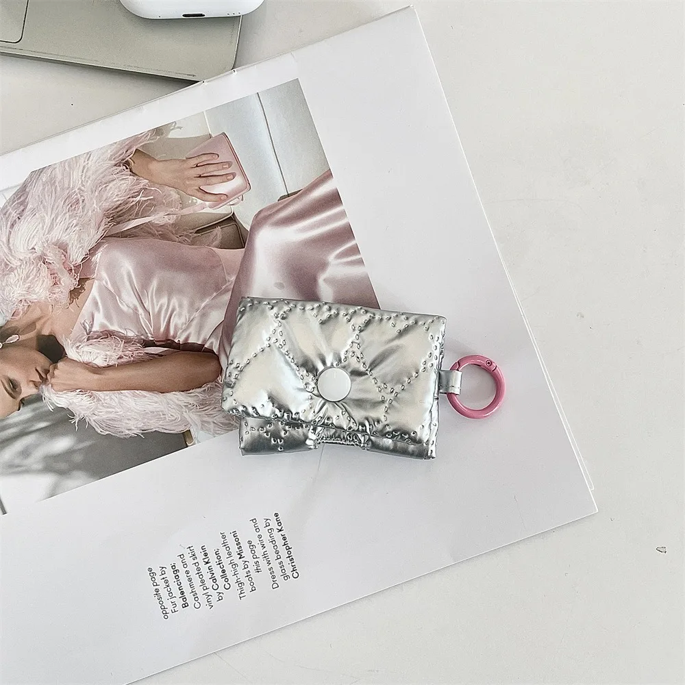 Balletcore Heart Earphone Bag Korean Style PU Leather Bow Headphone Storage Bag Pink Soft Bluetooth Headset Earphone Case Gifts