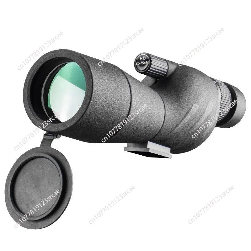 Monocular telescope 25-75X60 birdwatching mirror Continuous variable magnification large aperture outdoor target mirror