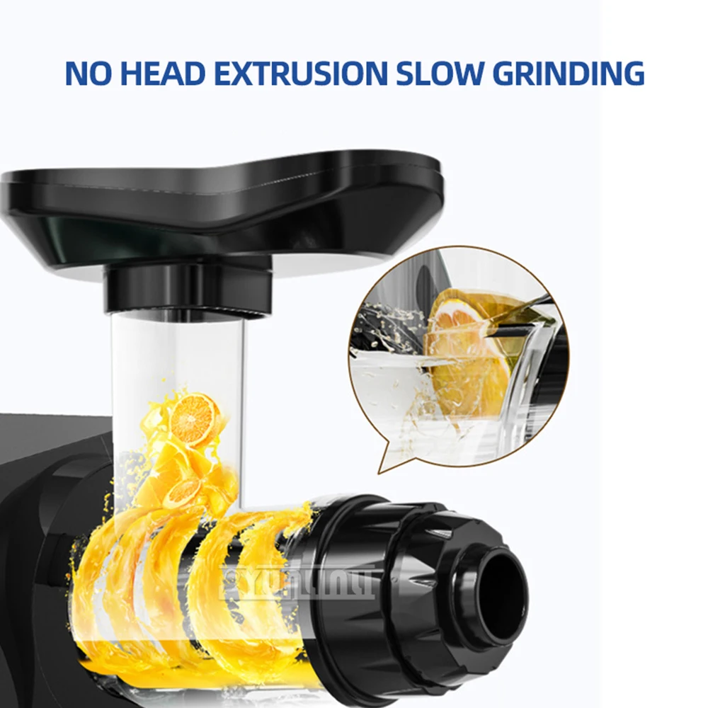 Electric Juicer Blender Slow Speed Máquina De Suco Automatic Orange Crushing Juicer