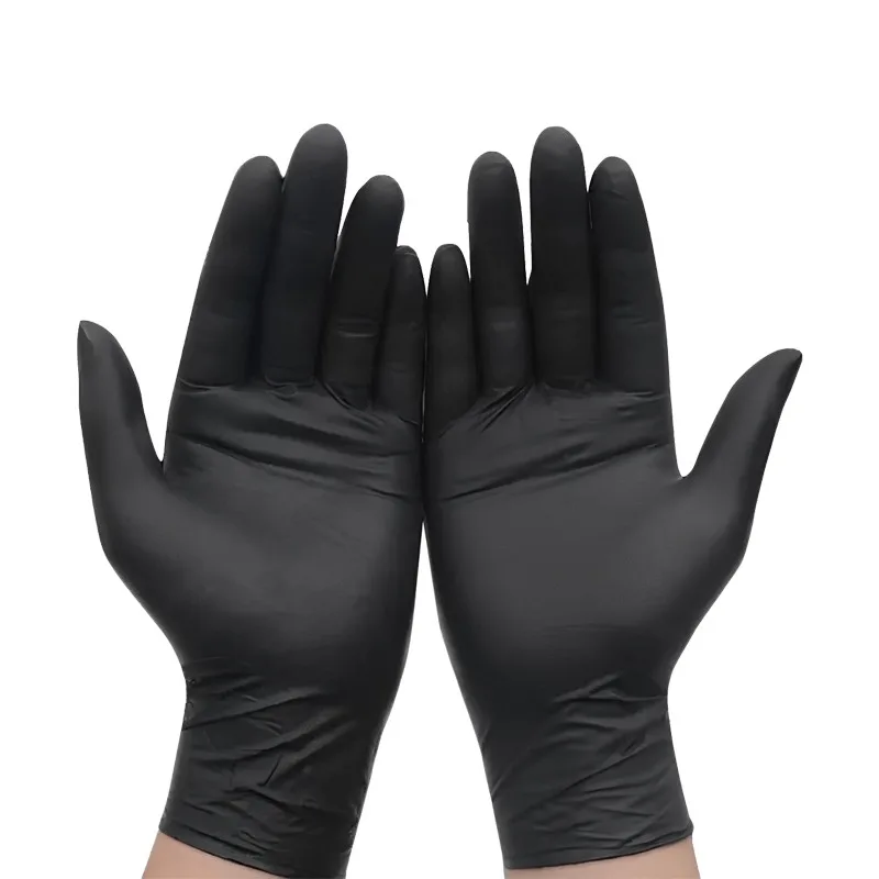 30/50/100PCS Zwart Nitril Handschoenen Huishoudelijke Keuken Badkamer Schoonmaken Handschoenen Afwassen Nail Art Haarverf Huisdieren latex Gratis