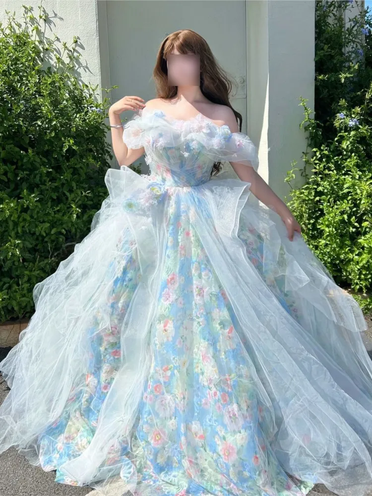 New one-shoulder dress for coming-of-age ceremony and birthday party