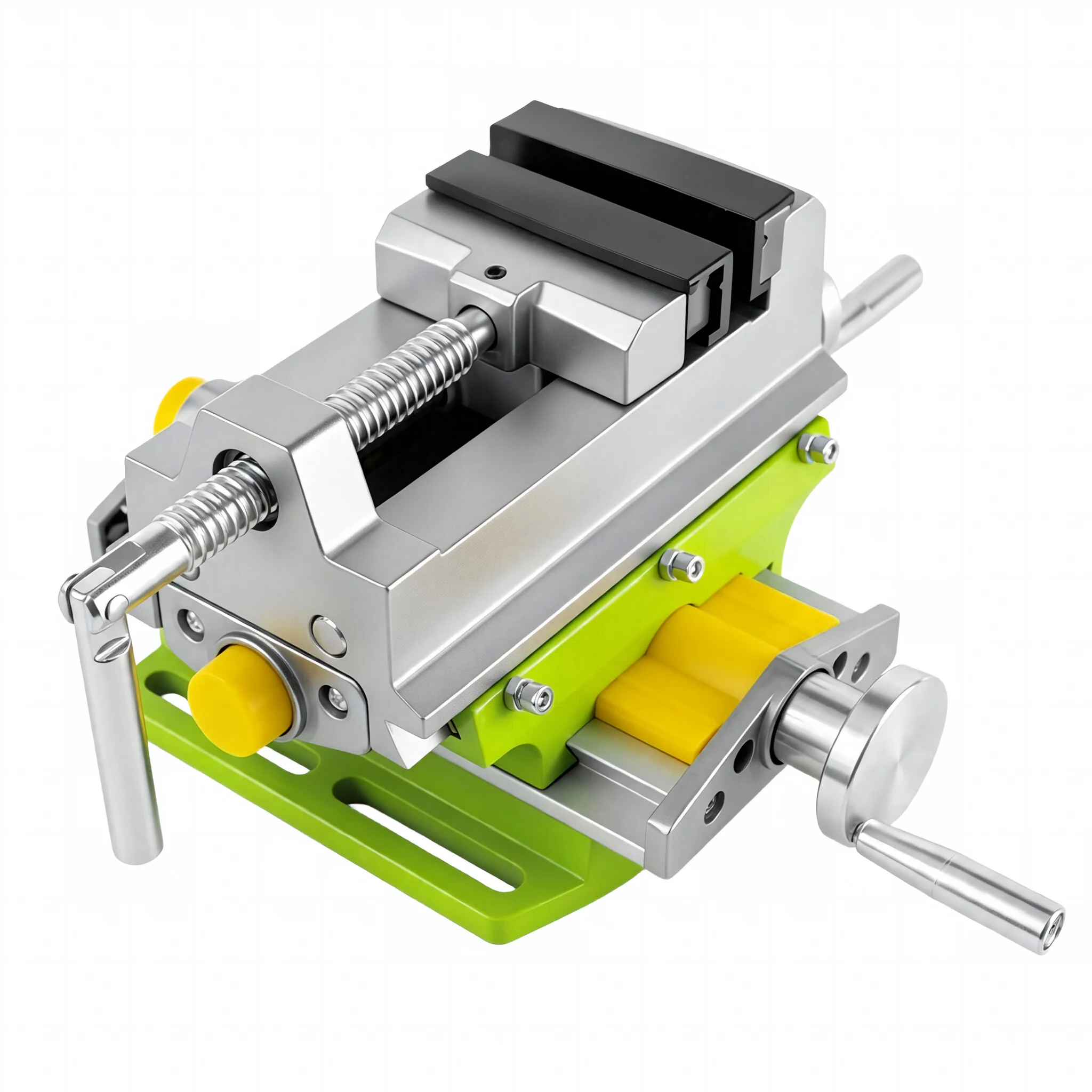 SIHAO Rotary Table 90° 3 inch Cross Slide Drill Press Vise for Horizontal Precision Milling Drilling Machine Vernier Reading