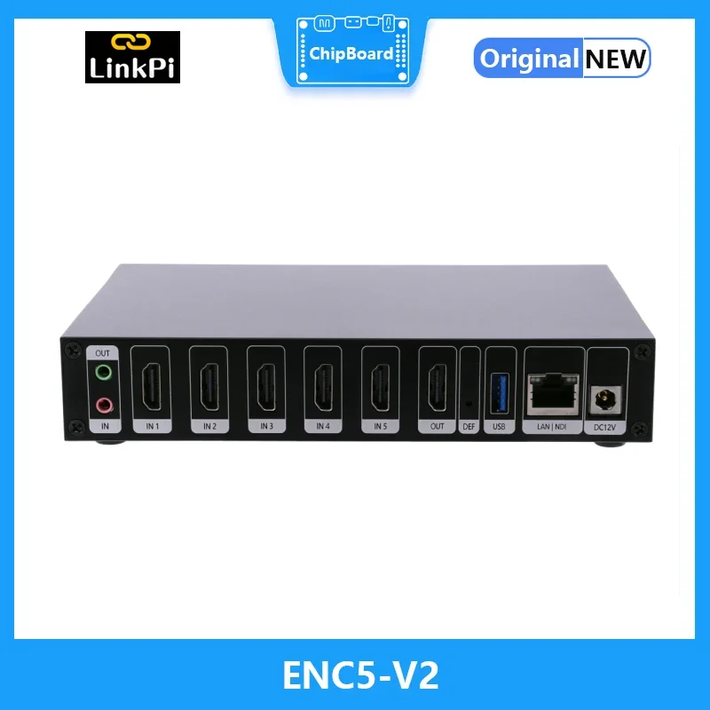 [ENC5-V2] HDMI-кодер-декодер 4K 1080P NDI HX SRT RTMP RTSP прямая трансляция IPTV IPCam