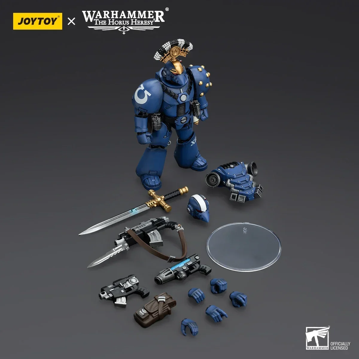 JOYTOY Warhammer 40K 1/18 Actionfiguren Ultramarines MK VI Tactical Squad Anime Chainblade Power Sword Sergeant Spiel Modell Spielzeug