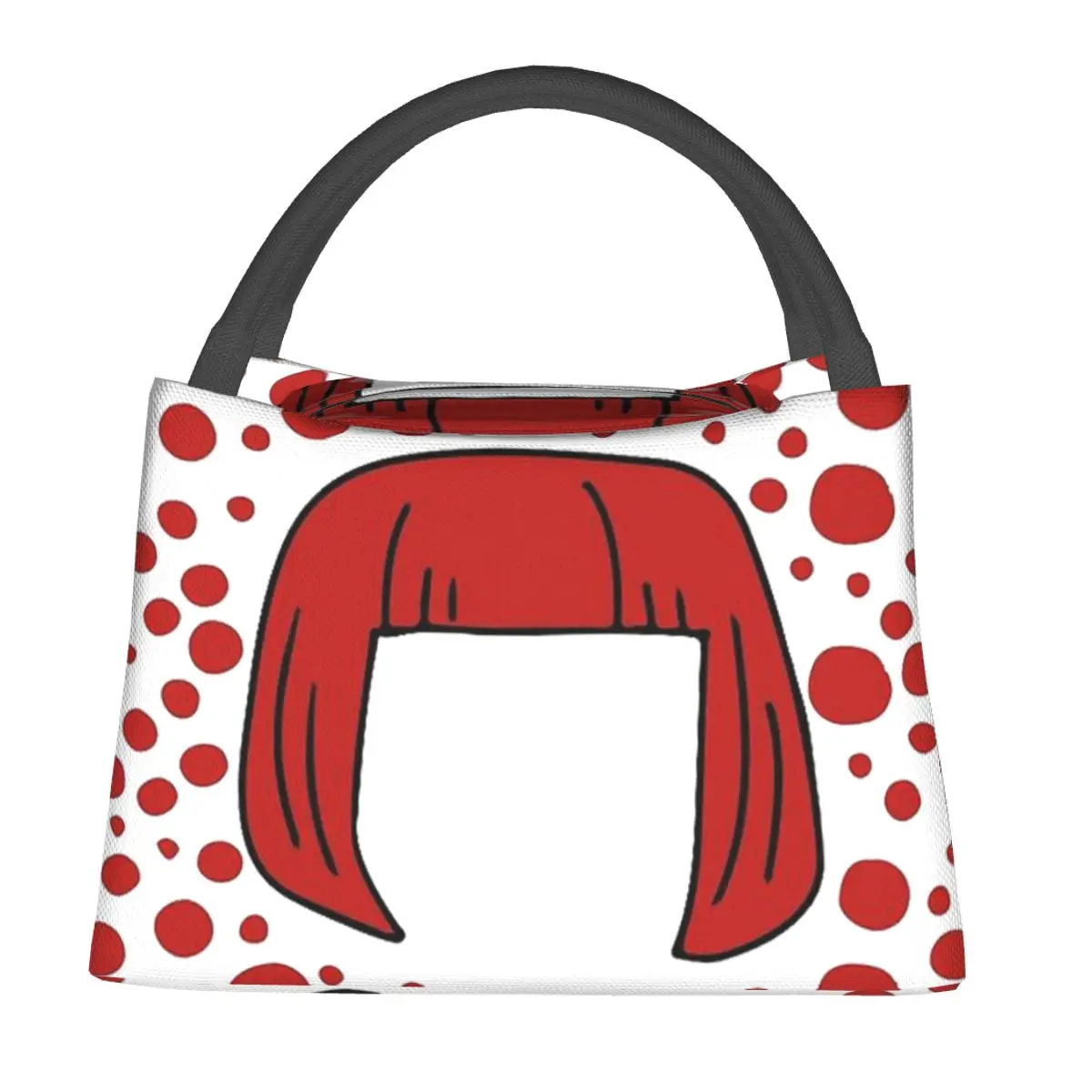 Yayoi Kusama Abstract Painting Insulated Lunch Bag for Women Kids Portable Food Boxes Thermal Lunch Box Tote