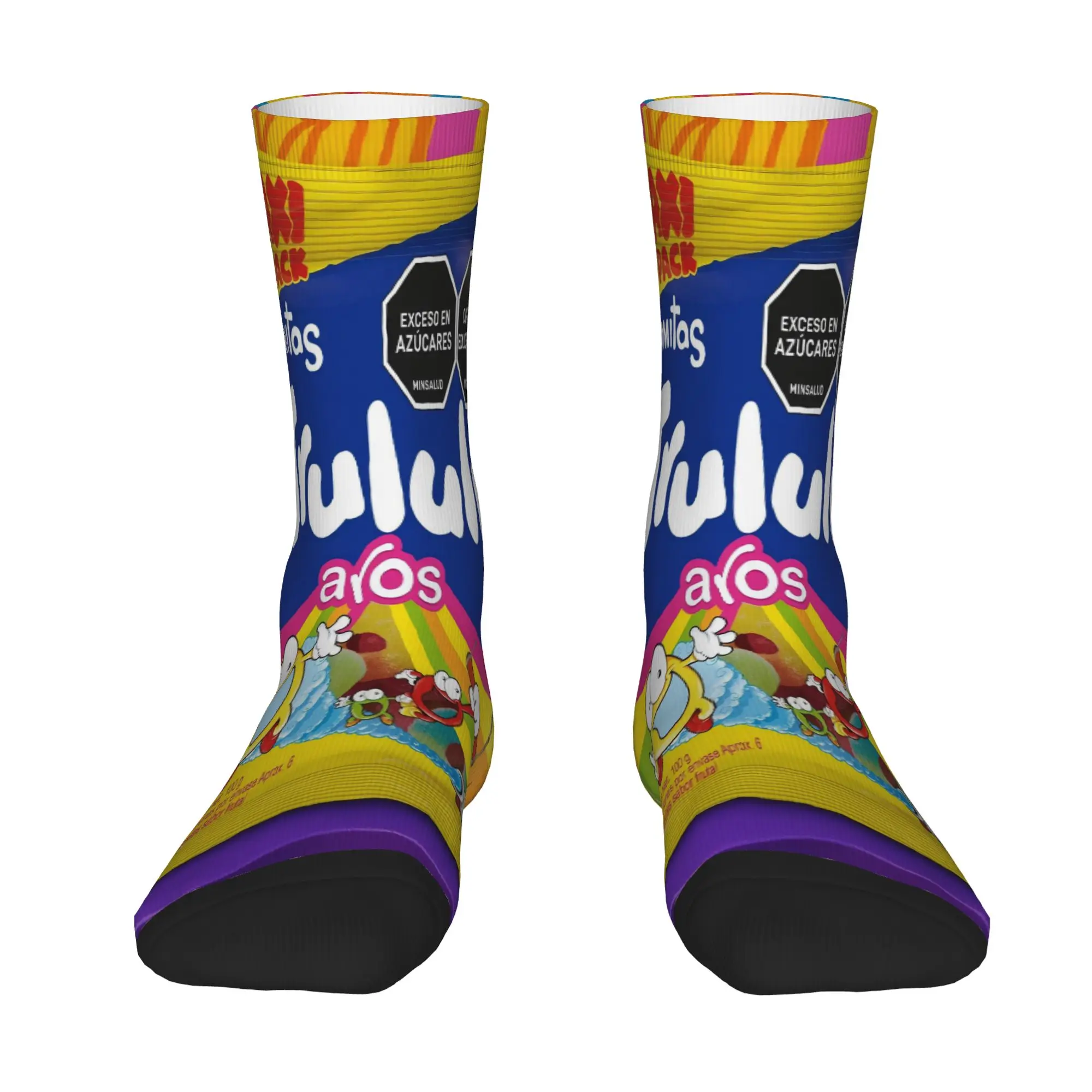 Funny Sock  Trululu 8 Rock Seamless Pattern Printed Men Crew Socks Casual Men's Socks