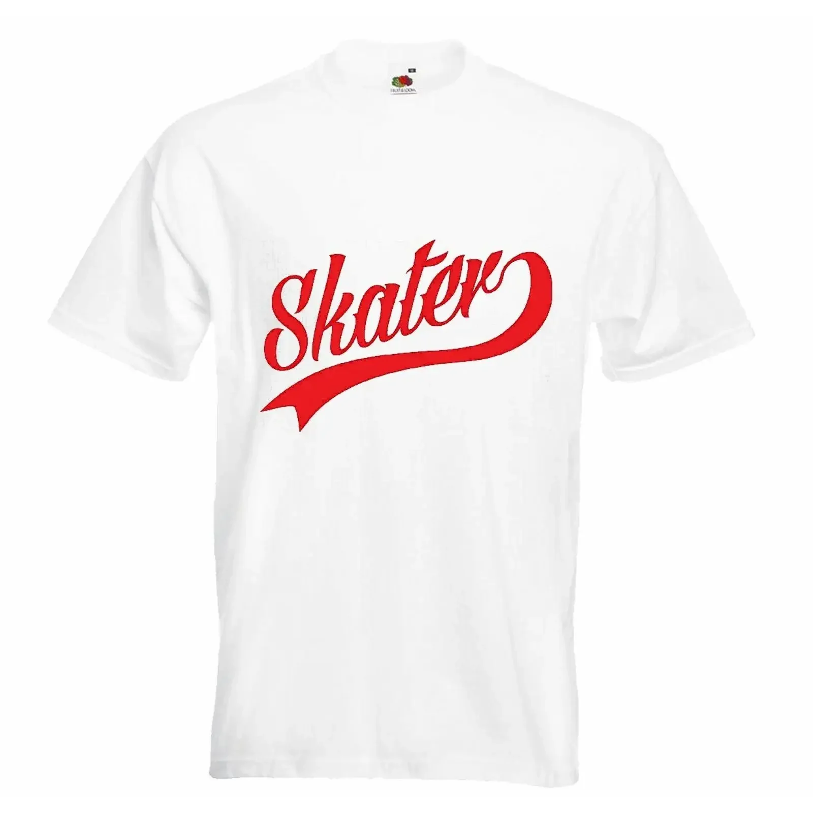 T Shirt SKATER SKATEBOARD SKATEBOARDFAHRER LONGBOARD FREESTYLE in Weiß vintage Washed Unisex graphic Soft homme streetwear