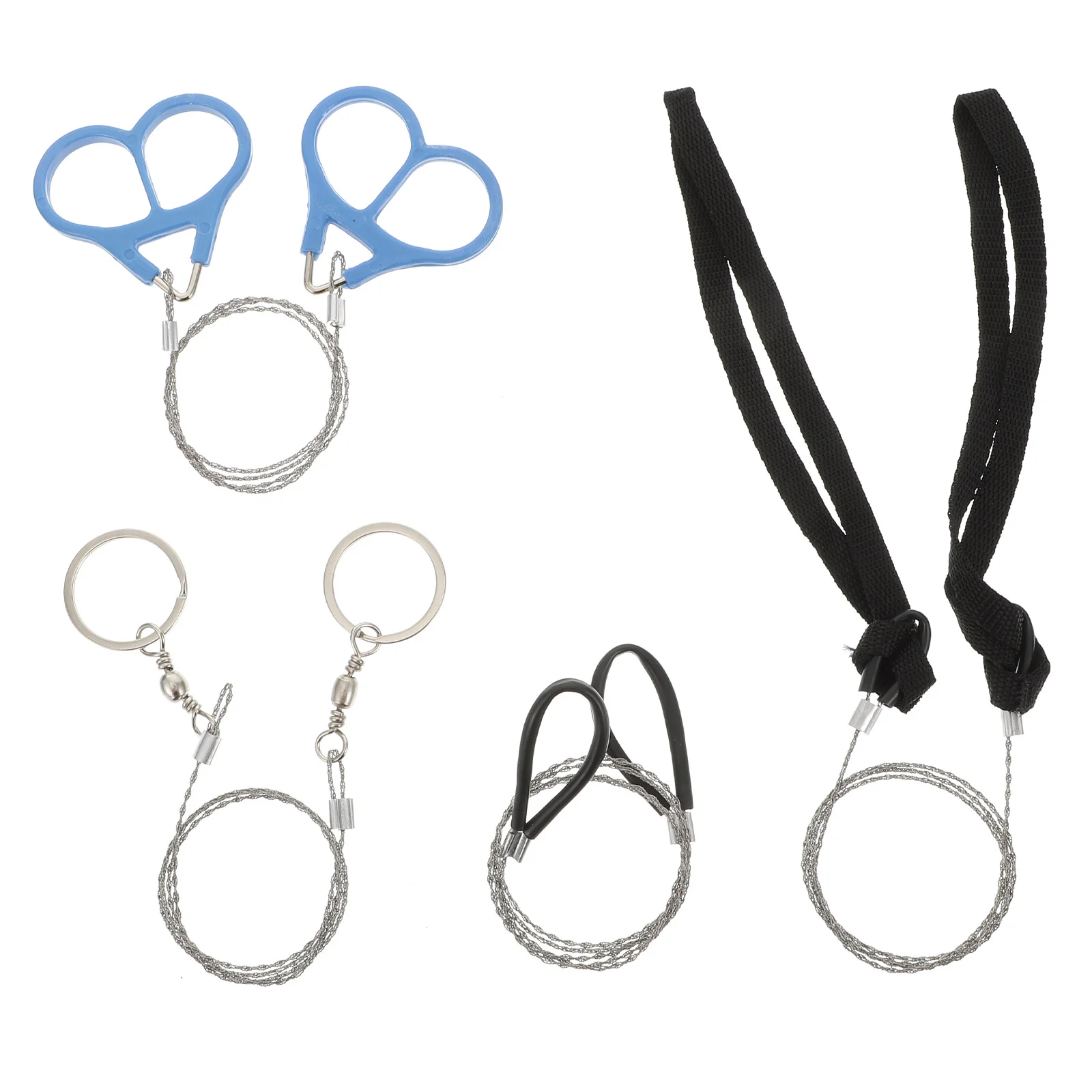 

4Pcs Multi-Functional Stainless Steel Wire Outdoor Survival Portable Camping Tools Stainless Steel Wire
