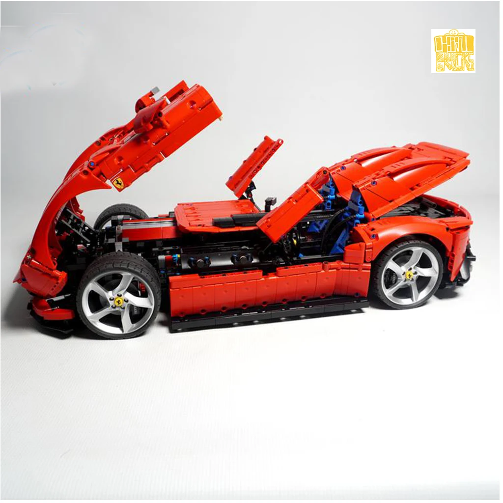 MOC-128423 Super Car 1:8 Scale Model With PDF Drawings Building Blocks Bricks Birthday Christmas Gifts