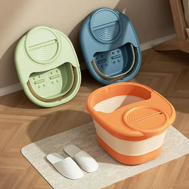 Foldable Foot Soaking Bucket Foot Massage Soaking Basin Household Sauna Bathtub Pedicure Bath Bathtub Health Accessories