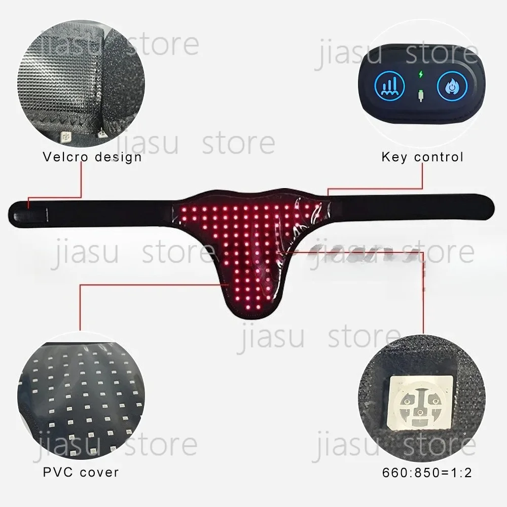 Massage LED Red Light Infrared Heating Belt Red Light Warm Scarf Light