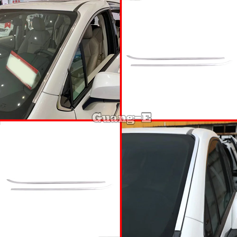 

Stainless Steel Front Windshield Trim Strip Cover For Toyota Sienna 2021 2022 2023 Car Accessories Window Glass Decoration Stick