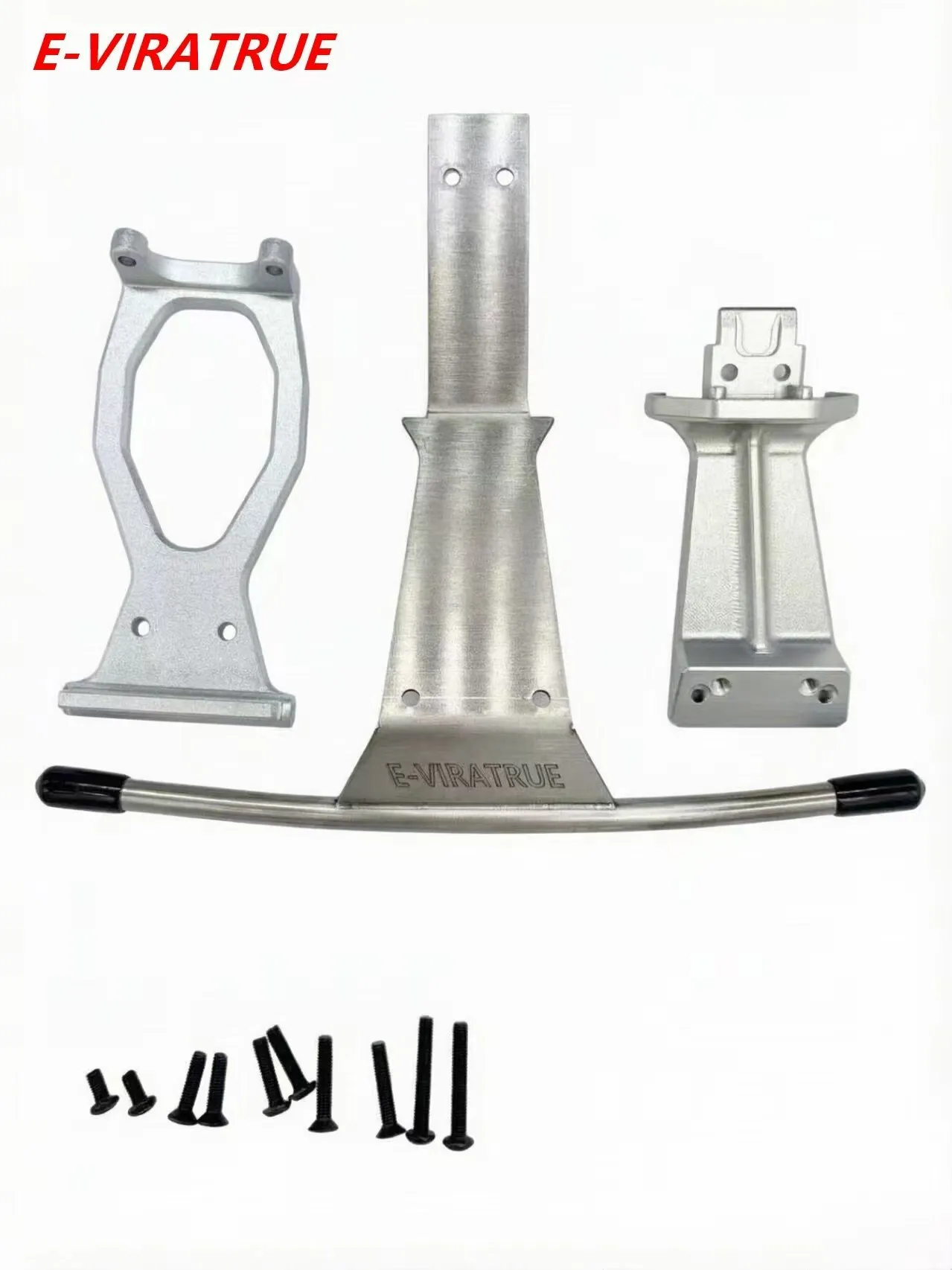 E-VIRATRUE 7075Alu&Stainless Steel Front Bumper For Losi Losi Baja Rey 2.0 1/10
