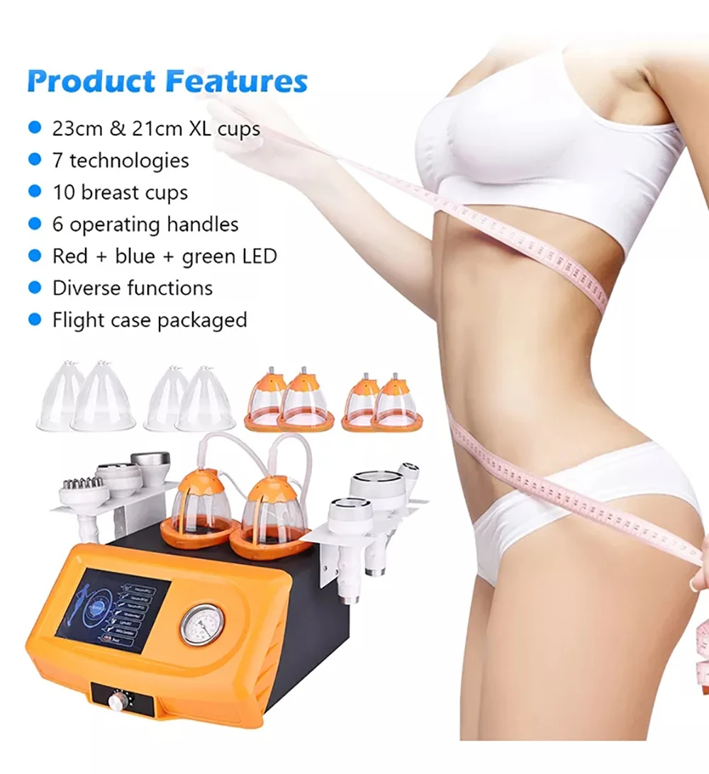 

Hot Sale 80k Cavitation Vacuum Therapy Treatment Machine For Slimming Lymphatic Drainage/ Breast Chest Massager/ Butt Lifting