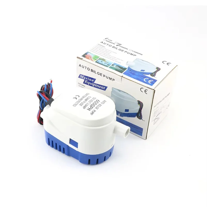1Pcs Automatic Boat Submersible Bilge Pump 12V Volt DC Electric Marine Water Pump Small Auto 600GPH 750GPH 1100GPH With Switch