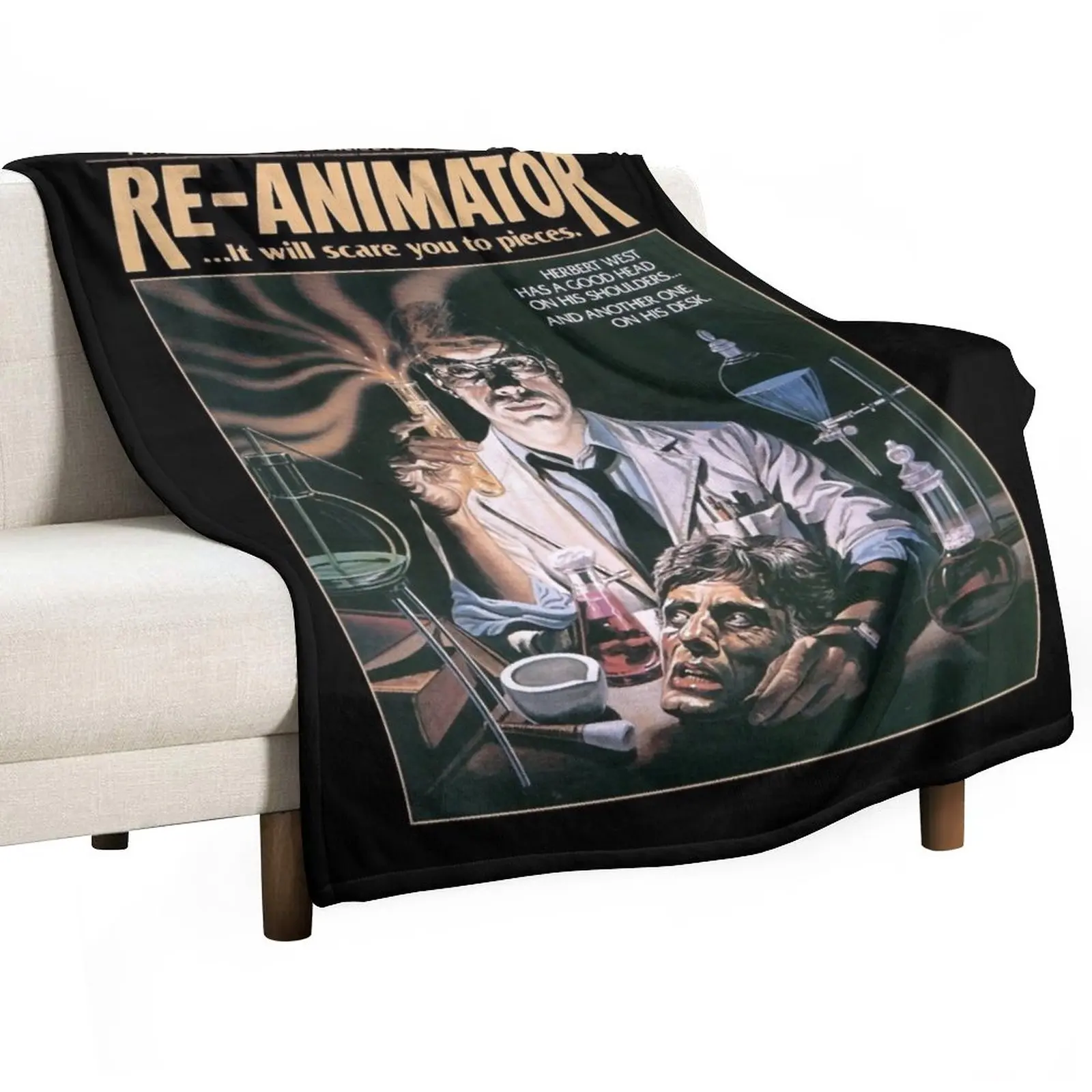 

Re-Animator Throw Blanket Custom Blanket Flannel Fabric