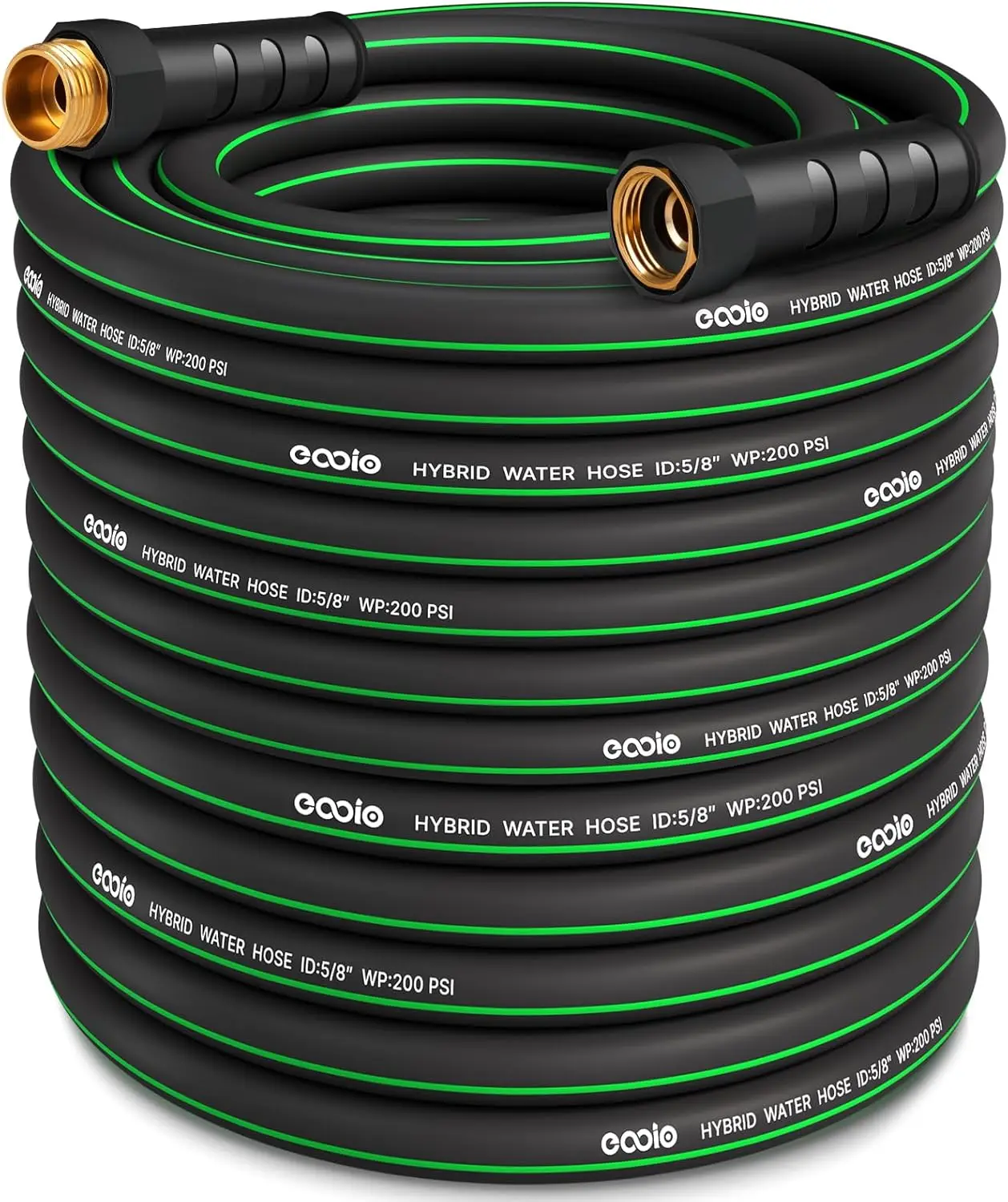 

100ft Heavy Duty Garden Hose, Non-Expandable Flexible Water Hose, Kink Resistant, Leakproof Fittings