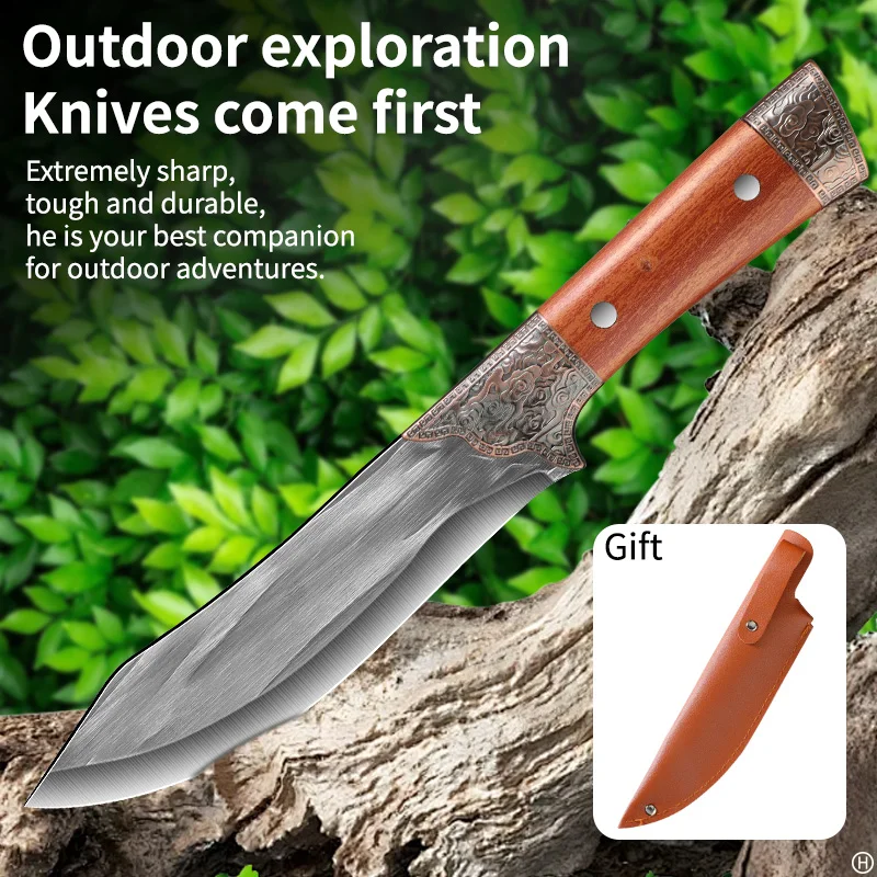 1PC Outdoor bone cutting knife, skinning knife, professional barbecue knife, fruit knife, multi-purpose knife U9195