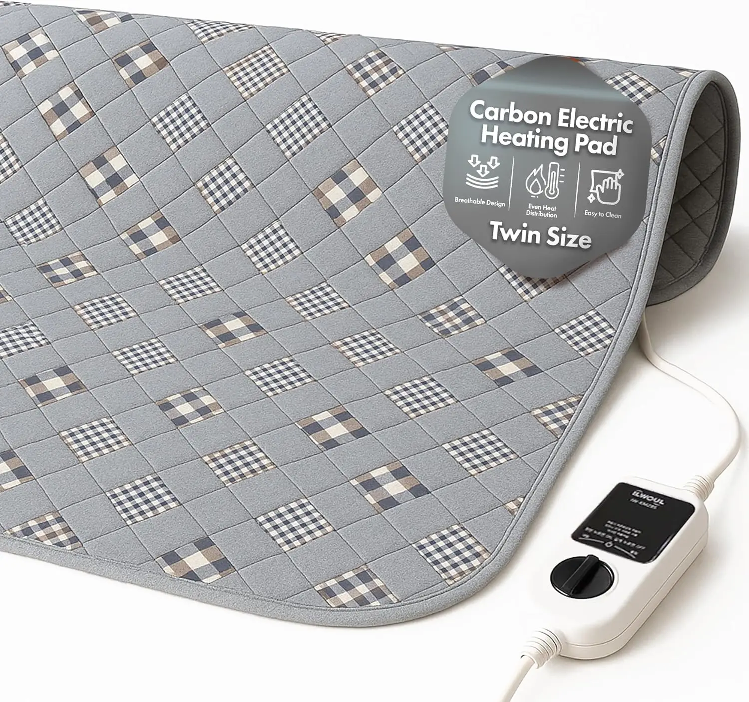 

Electric Heated Mattress Pad with Smart Controller, Washable for Home or Travel - Twin Size 71x35