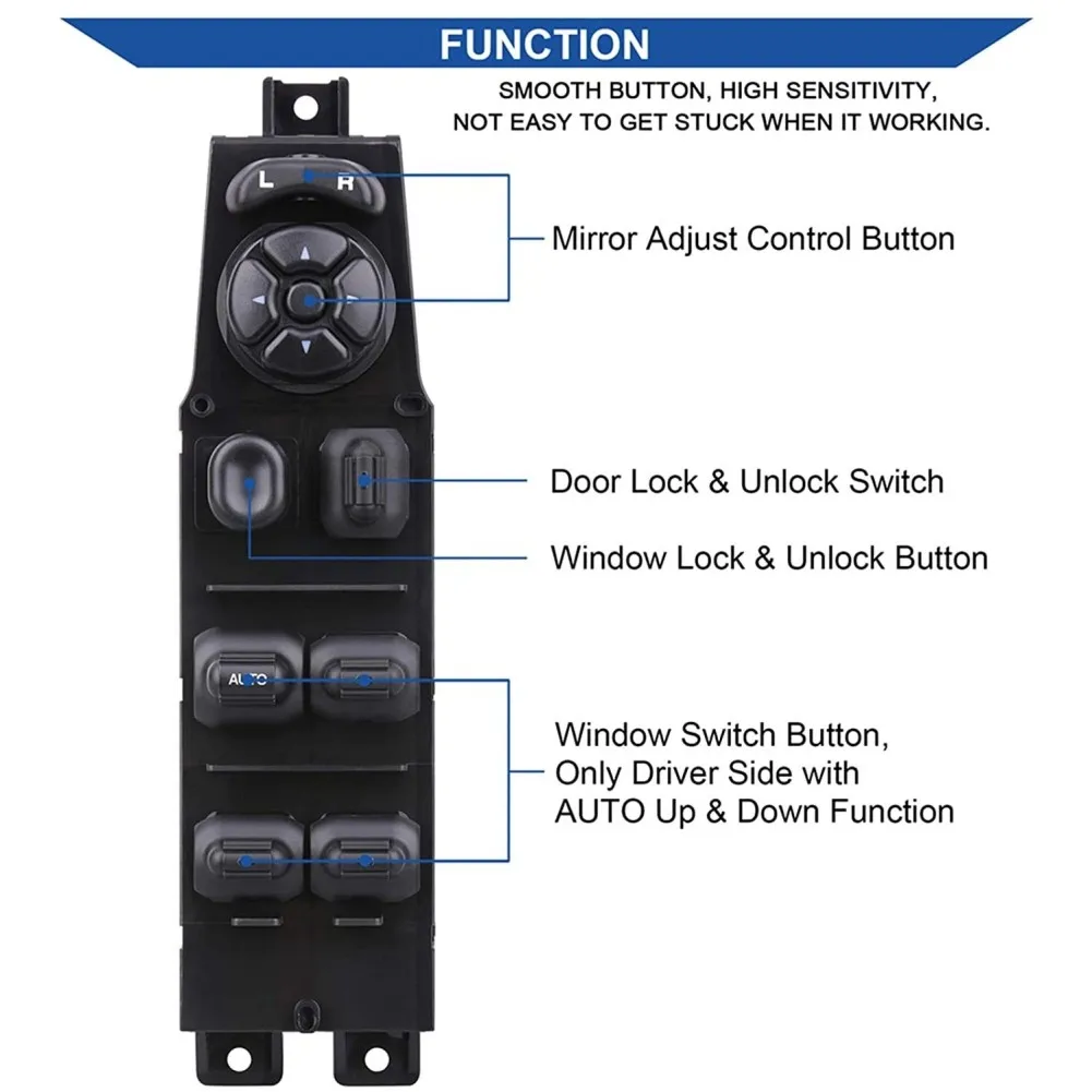 56009449AB 56009449AC لسيارة جيب شيروكي 1997-2001 XJ Series الجبهة الرئيسية سائق الجانب نافذة الباب مفتاح الطاقة اكسسوارات السيارات #2