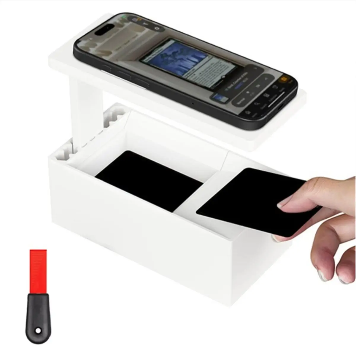 A32I Card Scanner Stand, Universal Compact Trading Card Price Scanner Holder, Scanstand for Trading Cards Sports Cards