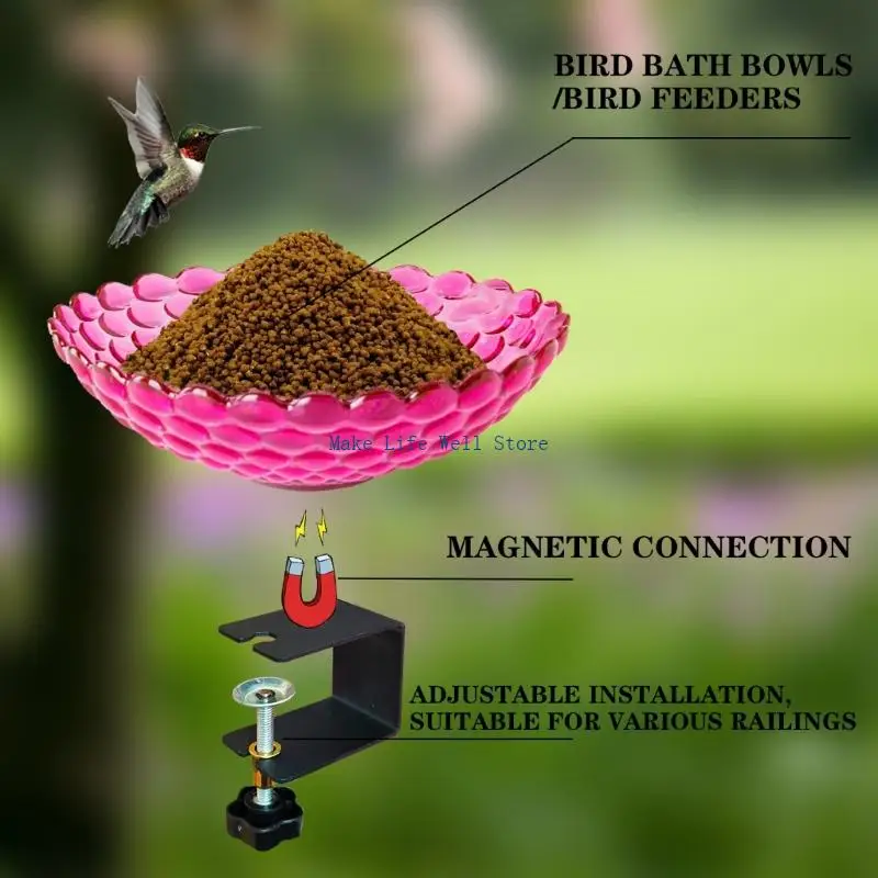  Durability Small Birdbaths Outdoor Decoration Easy Maintenances for Backyard