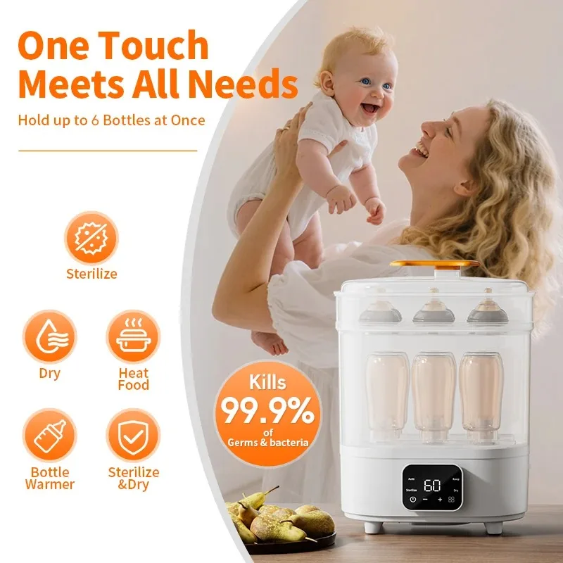 Esterilizador e secador de mamadeiras de leite multifuncional por atacado de fábrica com tela digital