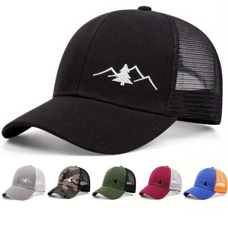 Baseball Cap Outdoor Men's and Women's Mesh Cap Sports Fashion Versatile Sun Shading Duck Tongue Hat, Breathable Sun Shading Hat