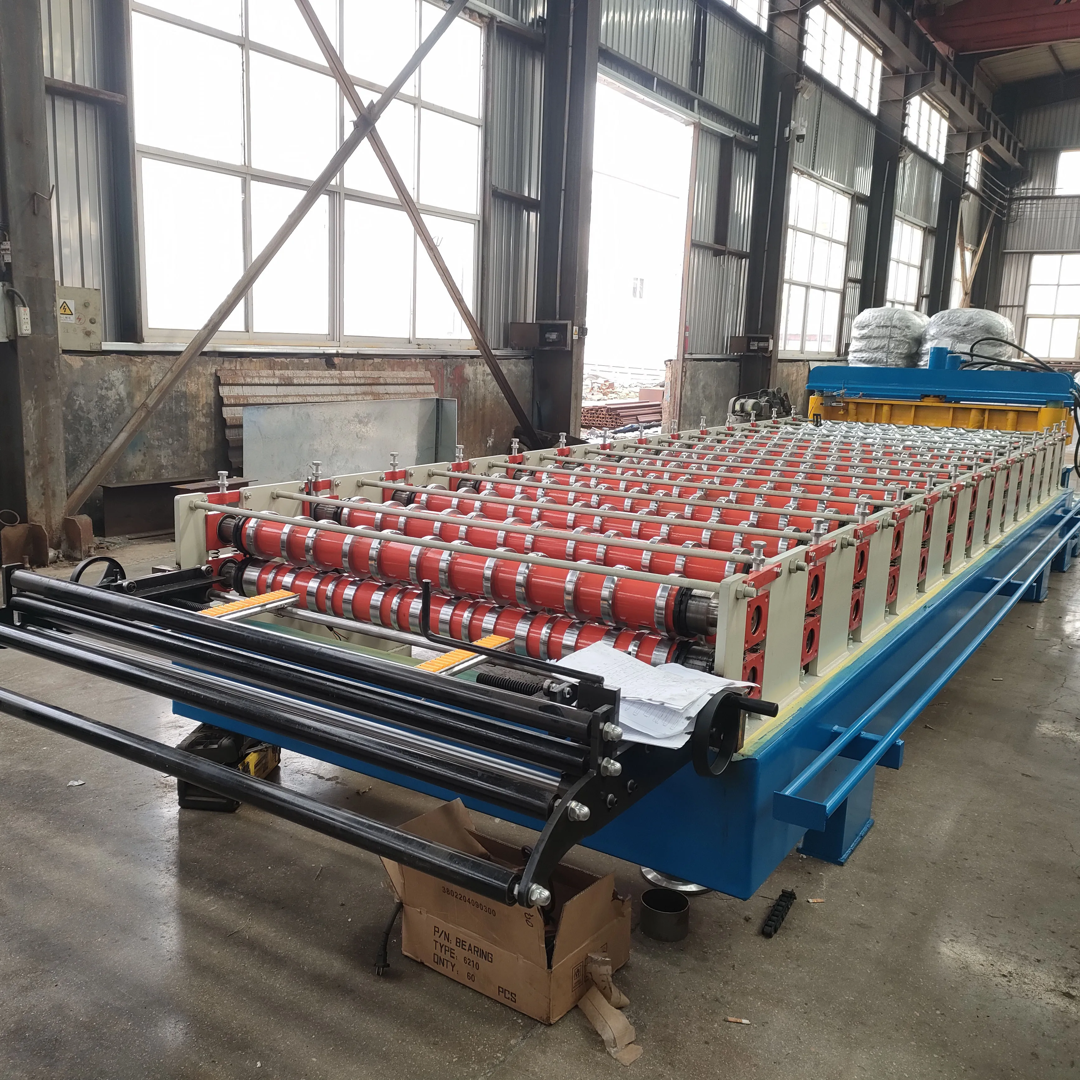 Automatic Single Layer Tile Roof Sheet Glazed Metal Roof Tile Press Making Machine