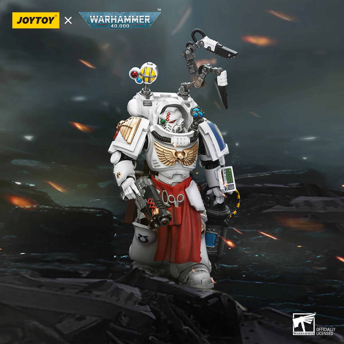 

JOYTOY Warhammer 40K Uitramarines Apothecary Biologis Action Figures Model Collection Doll Original Decoration Gift Garage Kits