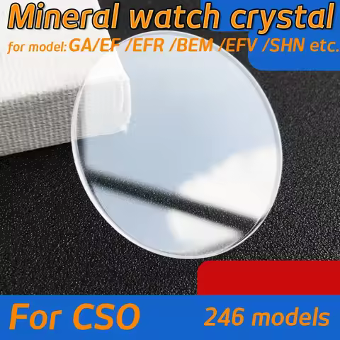 Mineral Watch Crystal For GA110 GA-2100 EF-500 521 540 EFR-500 EFR-532 MDV-106 Flat Watch Glass Watch Replacement Repair Parts