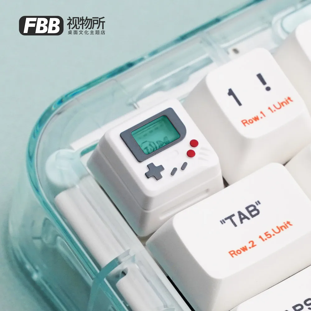 FBB Vision 3-in-1 Transparent Personality Keycap Retro FC Macintosh MAC Cute Gift Mechanical Keyboard