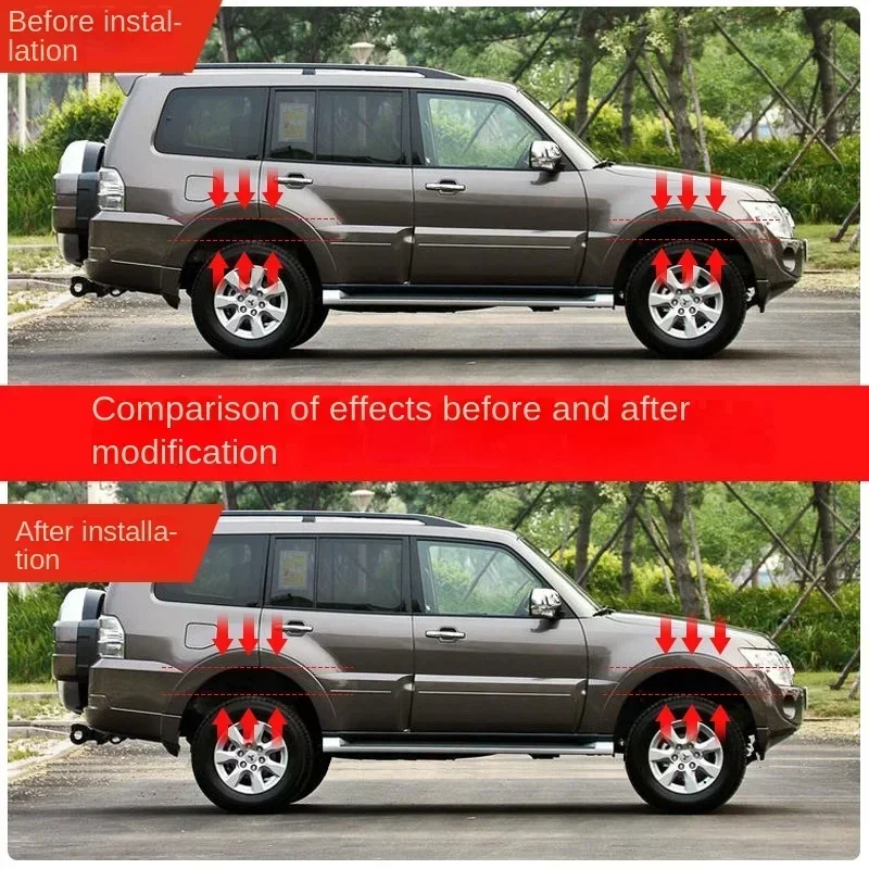 Suitable for Mitsubishi V31v32v33 Changfeng Leopaard Black King Kong Speed Running Modified and Raised 2-Inch Shock Absorber