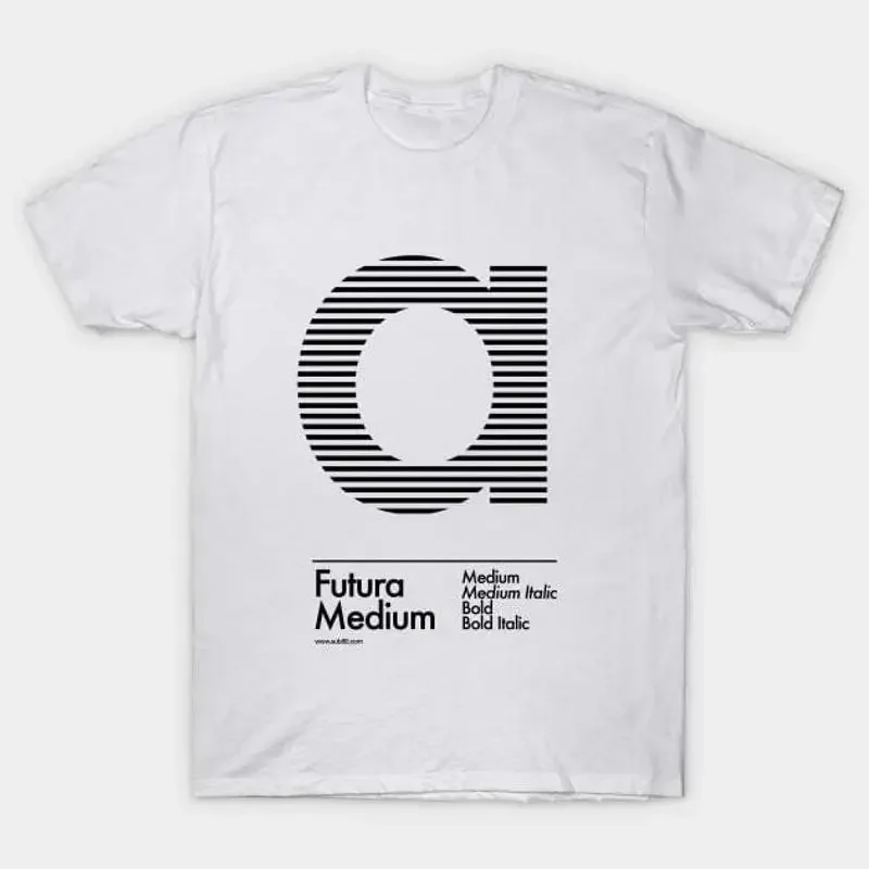 The Letter a Futura Type T Shirt S 5XL Fast Shipping