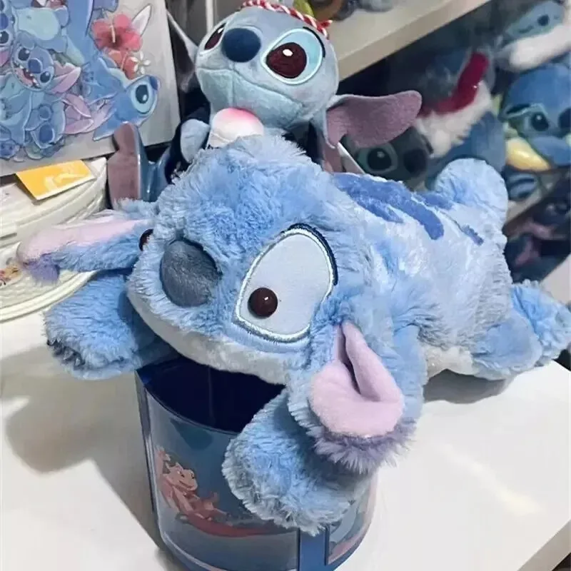 New Stitch Plush Pencil Case Cute Cartoon Disney Animal Stationery Storage Bags Kawaii Anime Festival Birthday Gifts for Kids