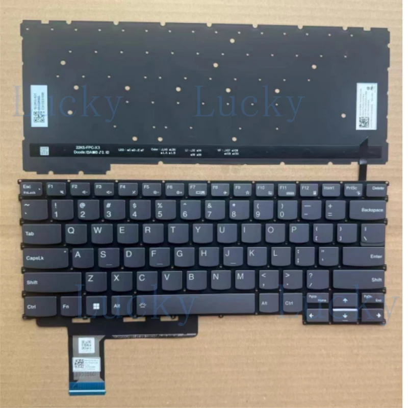 f  New Internal US Backlit Keyboard For Legion Slim 5 14APH8 82Y5 Laptop