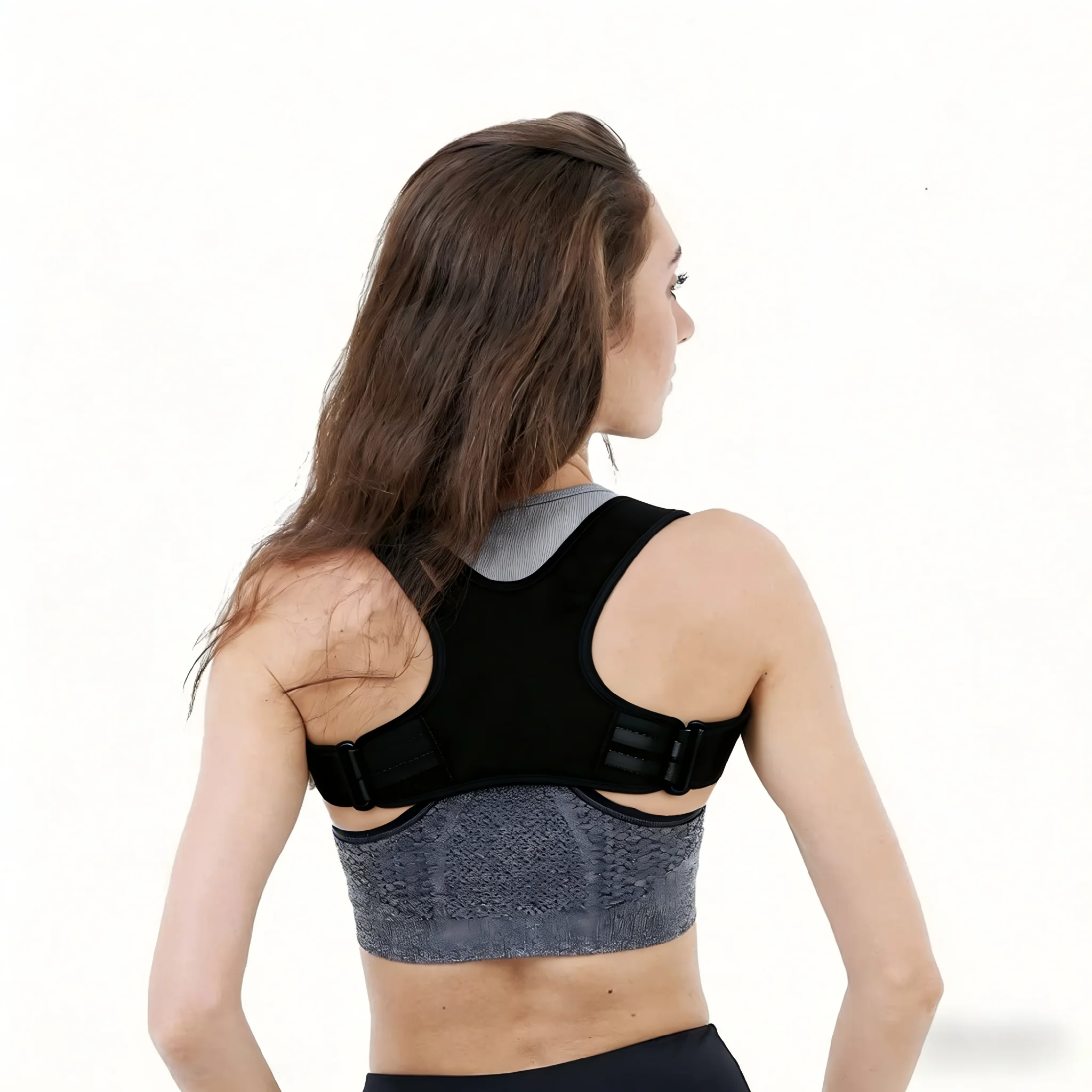 

Регулируемый корректор осанки для мужчин и женщин, невидимый бандаж для верхней части спины, поддержка ключиц, облегчение боли в шее и плечах