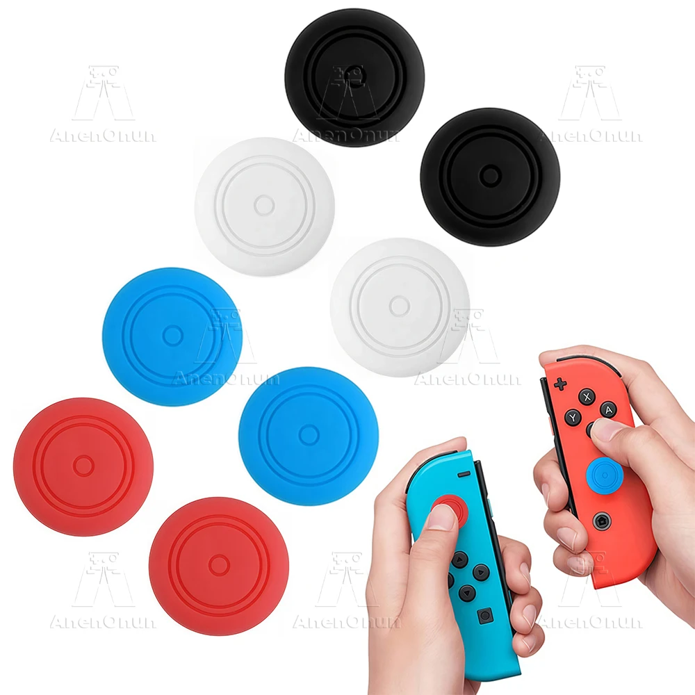 Thumb Grip Caps for Switch/Switch Lite/Switch OLED Durable Analog Stick Silicone Protective Cover Non-Slip Joycon Joystick Caps