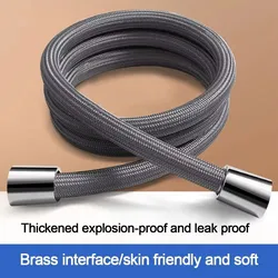 1.5/2M Anti Winding Handheld Shower Hose GI/2 Flexible Shower Tube High Pressure Universal Interface Bath Shower Nylon Pipe