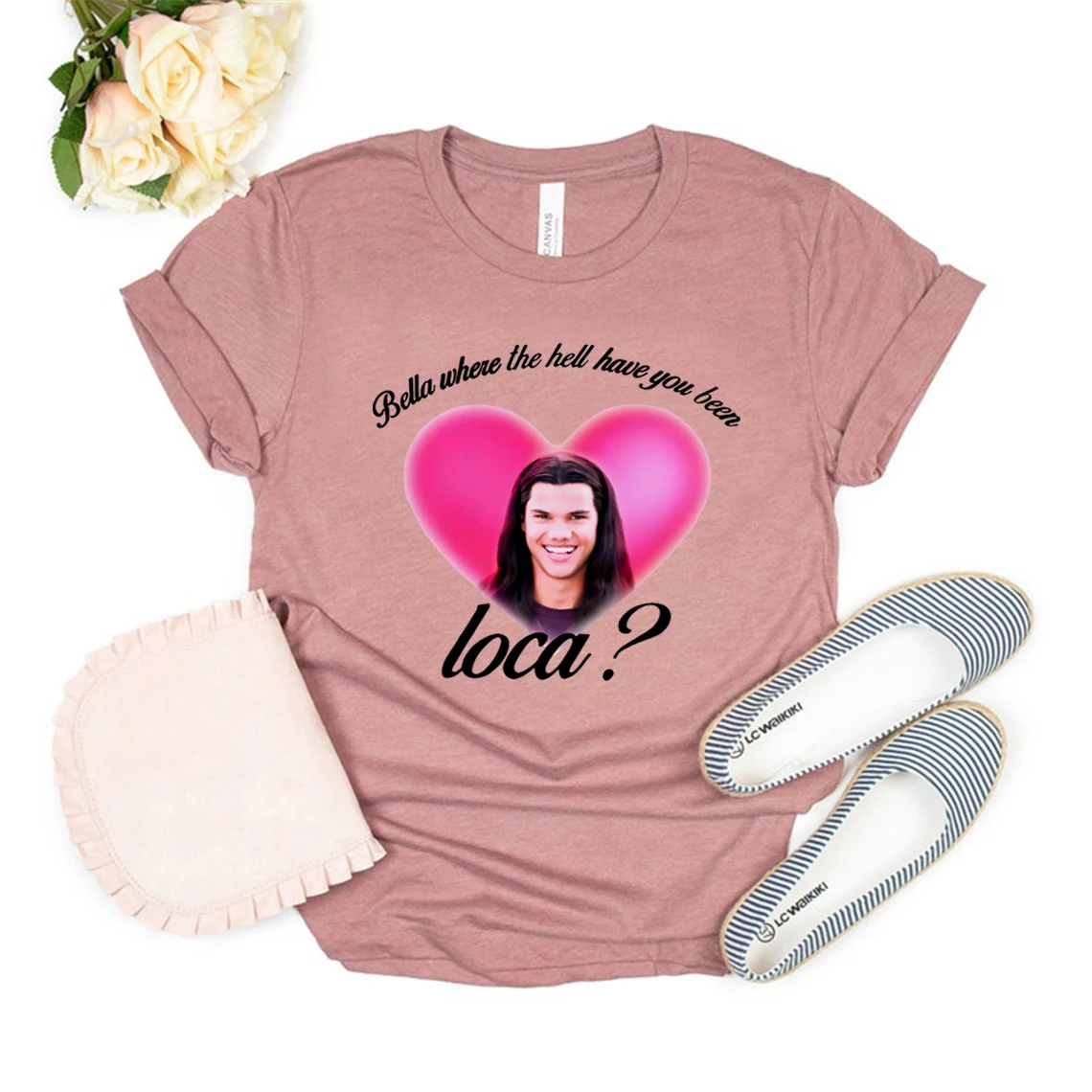 Bella Where The Hell Have You Been Loca Shirt Vintage Movie T-shirt Women's Short Sleeve Tee Vampire Shirt Casual Streetwear Top