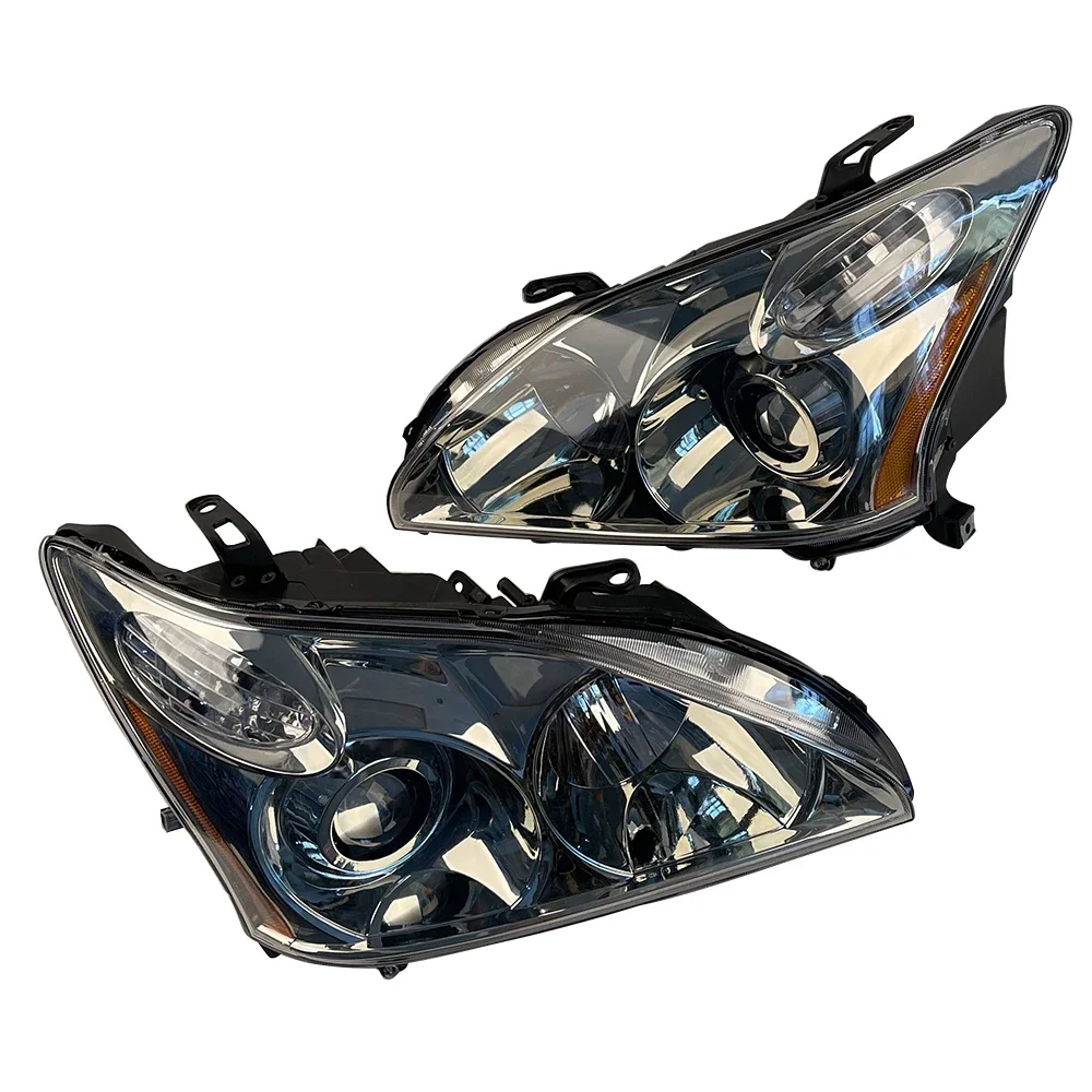 A Pair Headlamp Headlight LED Lens 2004 2005 2006 2007 2008 2009 For Rx330customcustom