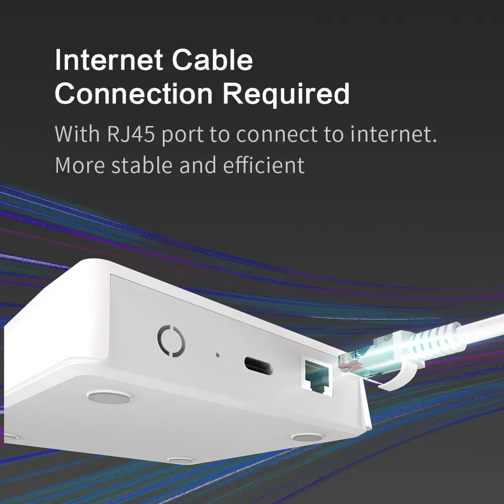 Zemismart Matter Hub Zigbee Thread Gateway Smart Home Bridge Matter Gateway funciona con la aplicación Tuya Control del hogar de Google