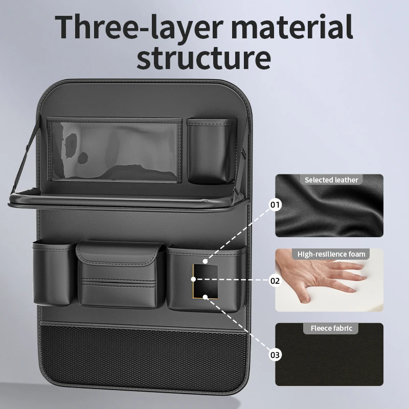 6-Pocket Car Seat Back Storage Bag Wear-Resistant Car Backseat Organizer for Suzuki Alto Baleno Swift Jimny grand Vitara Ertiga