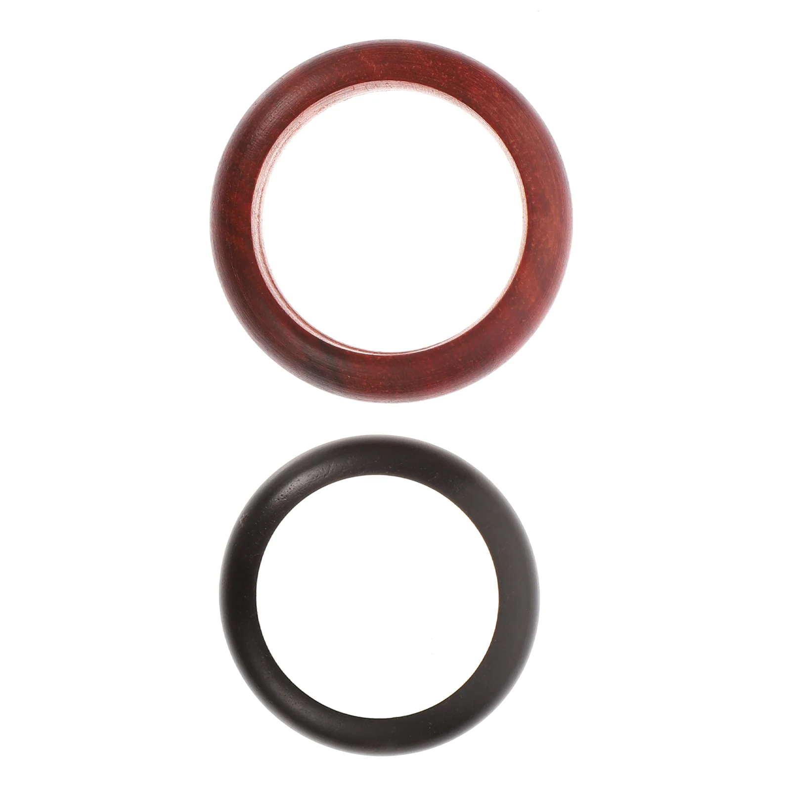 

2Pcs Wooden Finger Rings Style Finger Decoration Chic Unique Jewelry Accessory Vintage Ring Ring