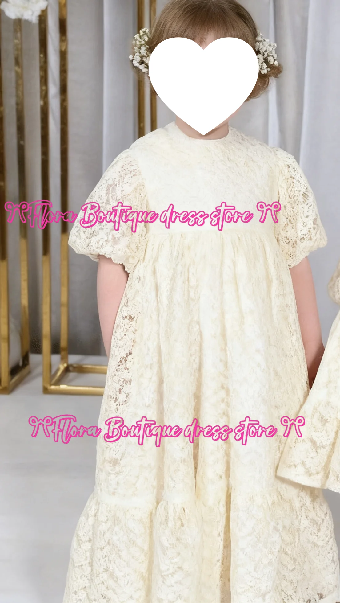 Elegante branco leite rendas comunhão vestidos inchado flor menina vestido de casamento vestidos de baile vestidos de baile pequena princesa aniversário